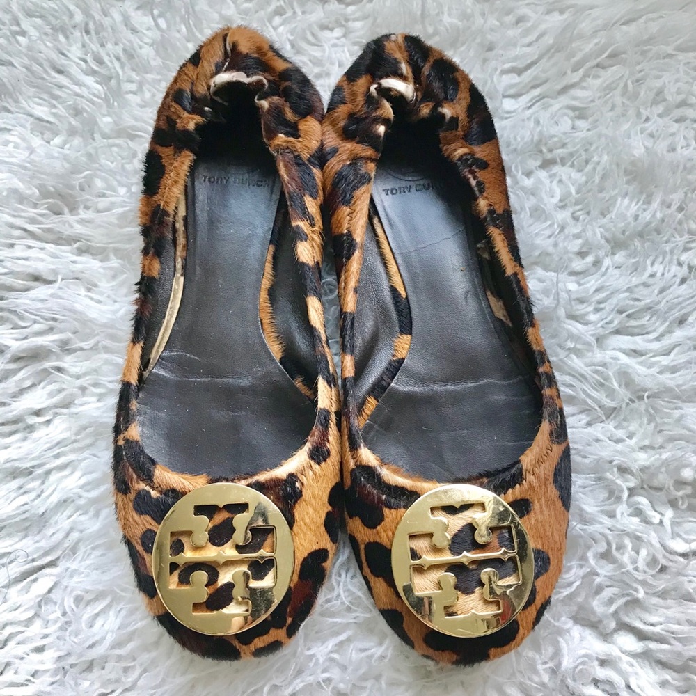 Tory Burch leopard print flats